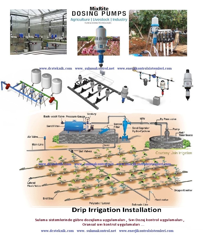 sulama sistemlerinde gübre dozaj kontrol uygulaması